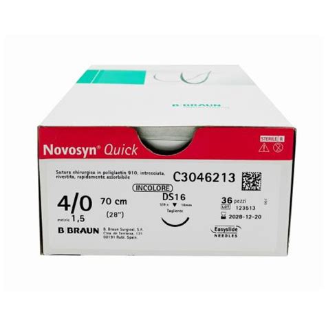 Compra Novosyn Quick Suturas Absorbibles De Poliglactina Aguja