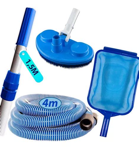 Kit De Limpeza Piscina Infl Vel Mangueira M Aspirador Cabo