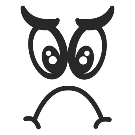 Diseño Png Y Svg De Cara De Emoticon Triste Para Camisetas