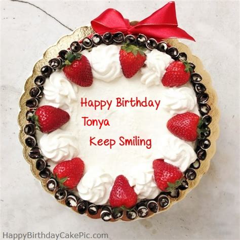 ️ Happy Birthday Cake For Girlfriend or Boyfriend For Tonya