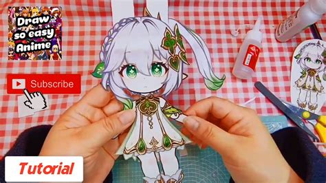 Nahida Paper Doll From Vania Template Cute Doodles Paper Doll The