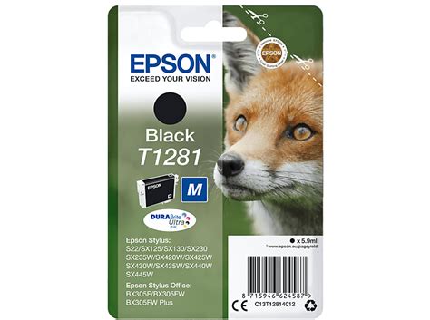 EPSON Original Tintenpatrone Schwarz C13T12814012 Druckerpatronen