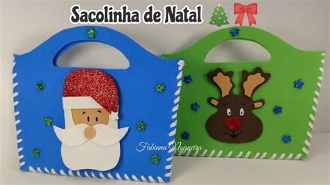 Sacolinha F Cil De Natal Molde Youtube