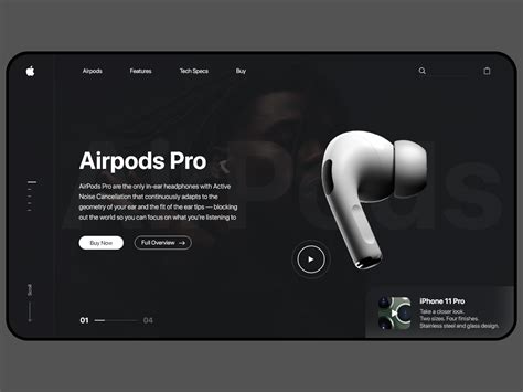 Apple Airpods Pro Web Design Concept On Behance