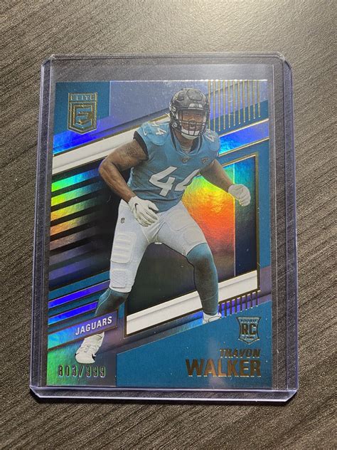 TRAVON WALKER 2022 PANINI DONRUSS ELITE ROOKIE 999 JAGUARS RC EBay