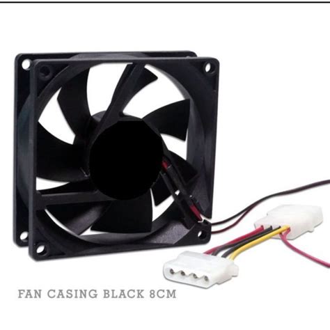 Jual Kipas Pc Fan Casing Cpu Kipas Komputer 8 Cm 12 Cm Hitam Transparan