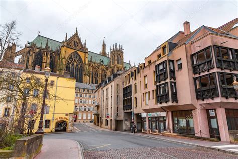 Metz Francia De Enero De Catedral De Metz O Catedral De San