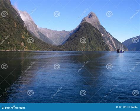 Fiord stock image. Image of milford, fiordland, reservation - 7711011