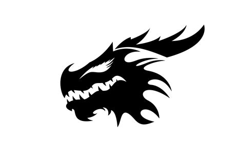 Dragon Head Logo Graphic By Mstd · Creative Fabrica