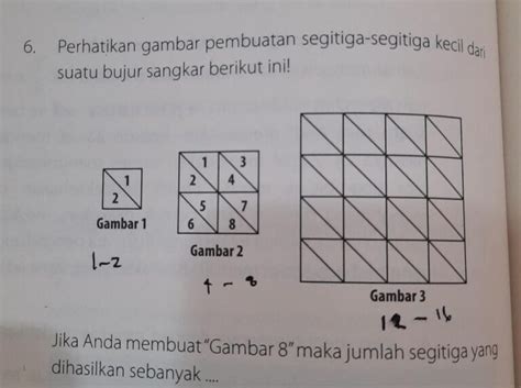 Perhatikan Gambar Pembuatan Segitiga Segitiga Kecil Dari Suatu Bujur