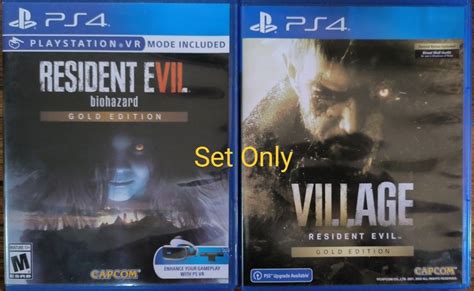 Resident Evil Village8 And Resident Evil 7 Gold Edition Ps4 Preloved