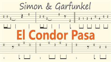 El Condor Pasa Simon Garfunkel Guitar Solo Tab BackingTrack YouTube