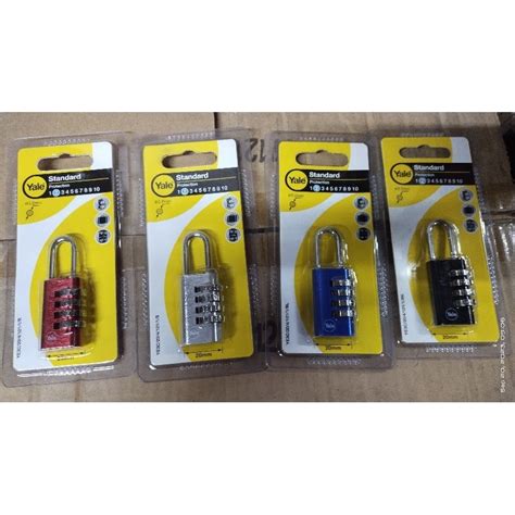 Yale Combination Resettable Luggage Lock Non TSA Ye3c 20 4 121 1 20mm