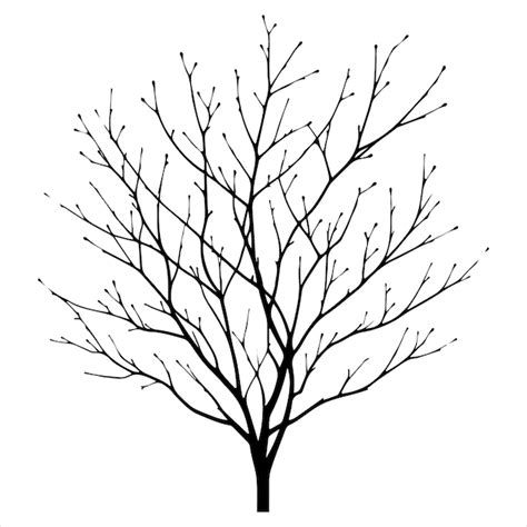 Premium Vector Minimal Naked Tree Vector Branches Silhouette Dead