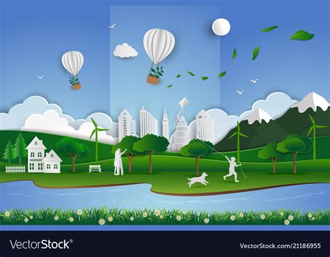 Eco Friendly Save Environment Conservation Vector Image