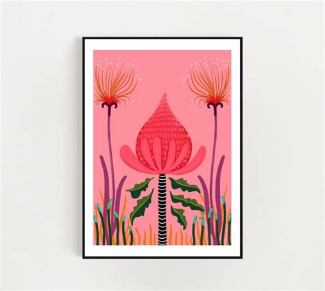 Australian Native Flower Art Print Set of 2. A4 /A3 Set of 2 - Etsy