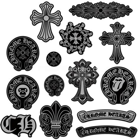 Chrome Heart Black Transparent Sticker Pack Chrome Hearts Fashion