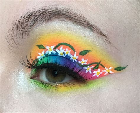 Spring Neon Flowers Flower Makeup Neon Flowers Makeup