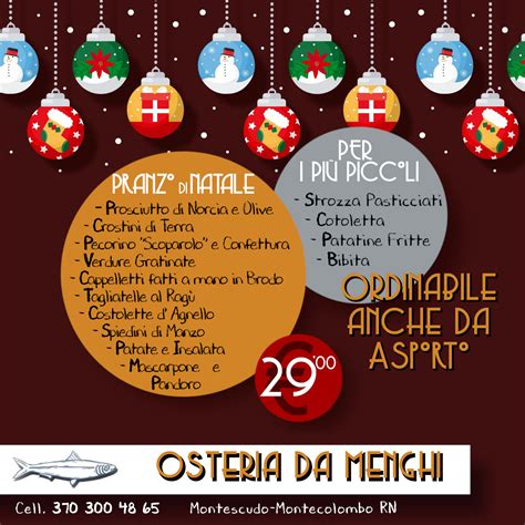 Menù Natale Ristoranti Riccione d Asporto e Delivery Romagnaatavola