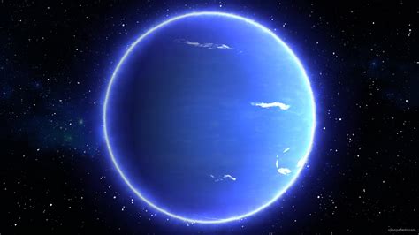 Beautiful View Of Blue Planet Neptune From Space Timelapse Vj Loops Farm