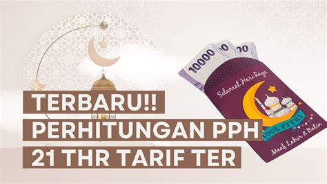 Perhitungan Pph Pasal 21 Thr And Bonus Dengan Tarif Efektif Ter Mrb