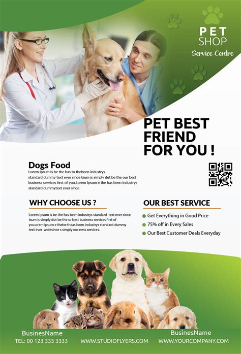 Pet Shop Free Psd Flyer Template Pet Shop Free