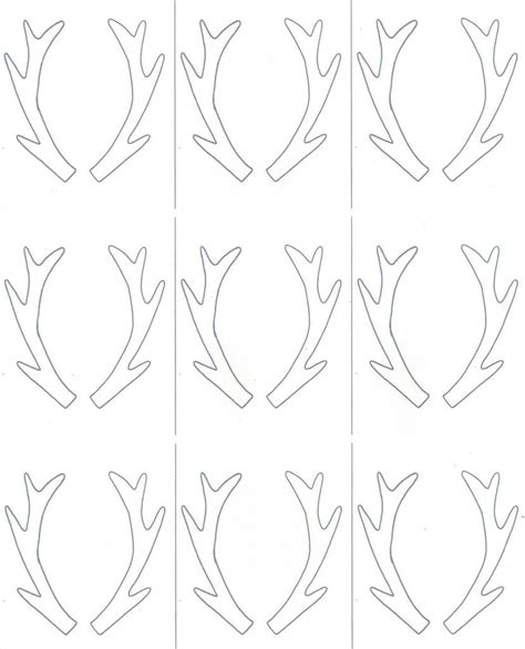 Free Printable Reindeer Antlers Templates