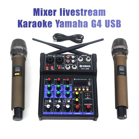 Mixer Livestream Karaoke Yamaha G4 Usb Chính Hãng Pustudiovn