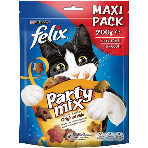 Purina Felix Party Mix Snacks Para Gatos Con Sabores Variados Envase G