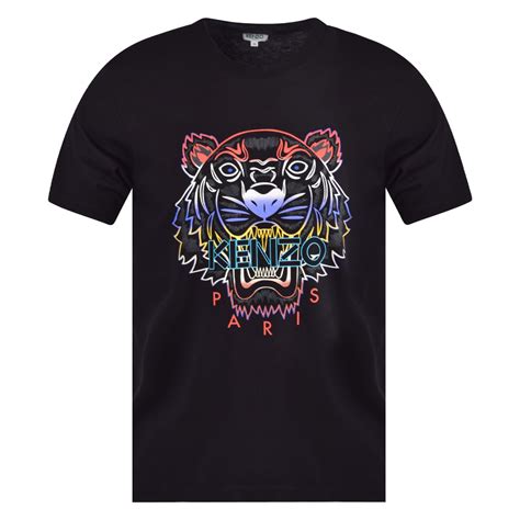Kenzo Black Gradient Tiger T Shirt The Rainy Days