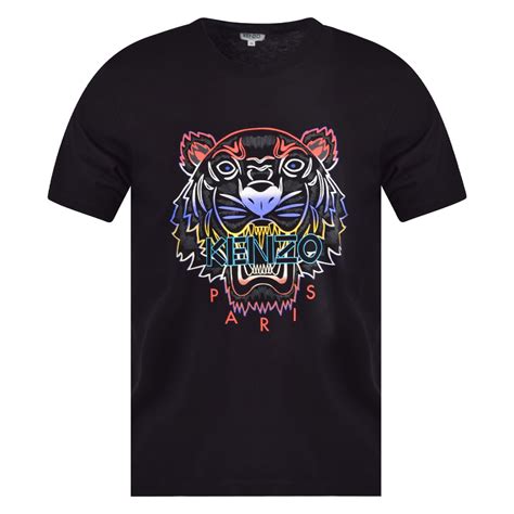 Kenzo Black Gradient Tiger T Shirt The Rainy Days