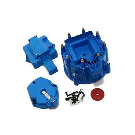 Chevy Gm Hei Blue Distributor Cap Rotor Kit Sbc Bbc Chevy