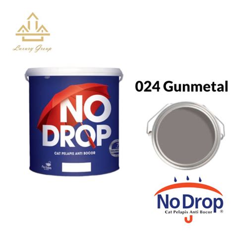 Jual No Drop Waterproofing Cat Pelapis Anti Bocor 024 Gunmetal 4 Kg