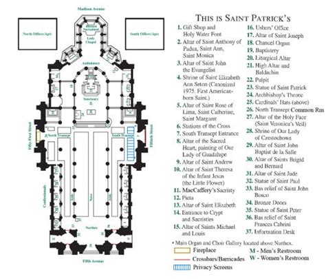 St Patricks Cathedral Floor Plan Floorplansclick