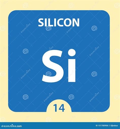 Silicon Symbol On Red Rounded Square Stock Photo | CartoonDealer.com ...