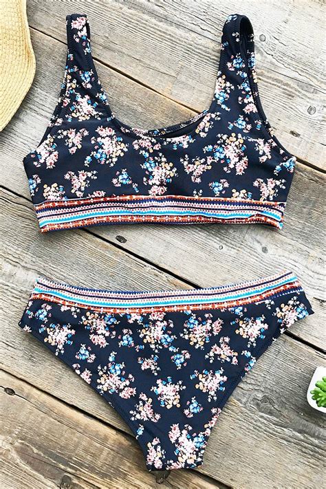 Cupshe Glorious Days Print Bikini Set Printed Bikini Sets Bikinis