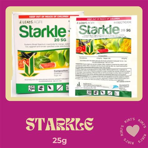 STARKLE 20SG BROAD SPECTRUM INSECTICIDE DINOTEFURAN SOLD BY 25GRANS