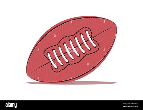 Bola de fútbol americano o bola de rugby clipart vector sobre fondo