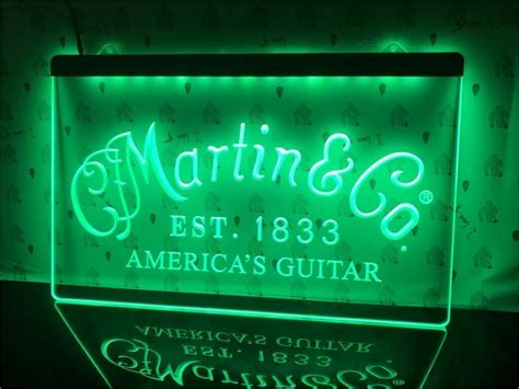 Martin Guitars Acoustic Music Led Neon Light Sign Bar Pub Man Cave Decor Ebay