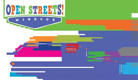 Open Streets Windsor Activity Map Vehicle Crossing Points Biz X Magazine