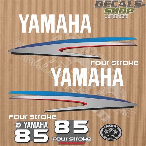 Yamaha 85hp Four Stroke Outboard Decal Kit