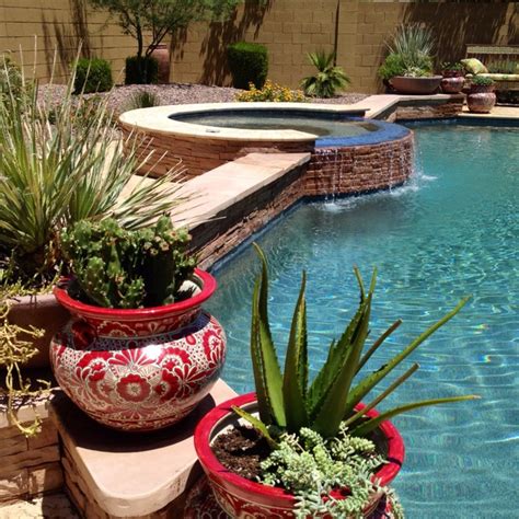 Great Color For The Pool Planter Pots Pool Planters