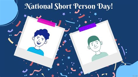 National Short Person Day Photo Background in EPS, Illustrator, JPG ...