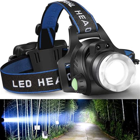 Best & Brightest Rechargeable Led Headlamp with 2 Rechargeable Battery – Chyhua