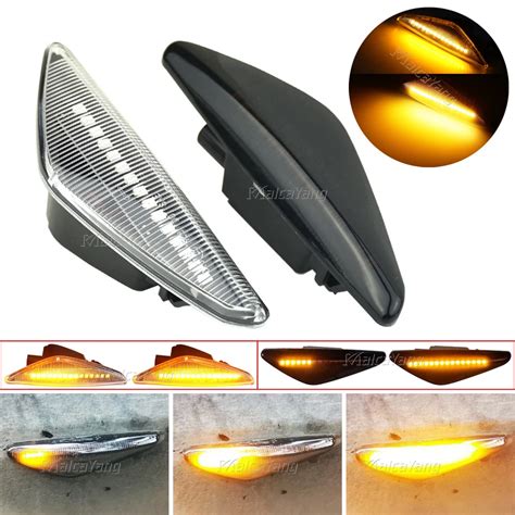 Pcs Dynamic Led Flowing Side Marker Turn Signal Light Sequential Lamp