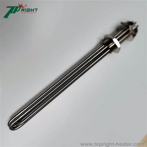 Customized 4500 Watt 240 Volt Flange Immersion Tubular Heater Heating