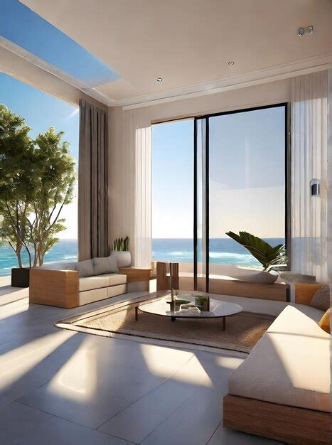 Premium Ai Image Realistic Mediterranean Penthouse Design With