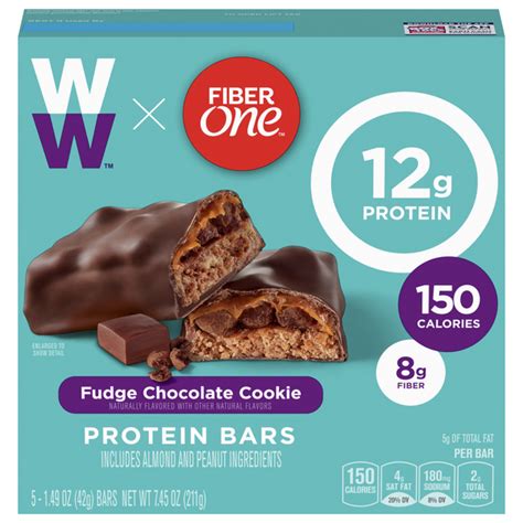 Save On Fiber One Ww Protein Bars Fudge Chocolate Cookie 5 Ct Order