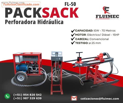 PACKSACK HIDRAULICA FL 50 MINERÍA EQUIPO DE PERFORACIÓN O