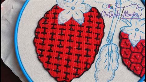 Bordado Fantas A Fresa Hand Embroidery Strawberry With Fantasy